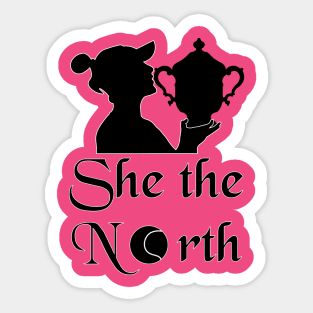 She The North T Shirt, She The North Bianca Andreescu Us Open Tennis T Shirt, shethenorth t shirt, Margaret court, Winner of us open 2019 Sticker